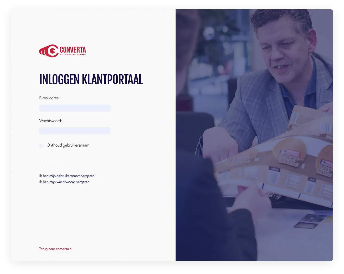 Tijdswinst voor klant en binnendienst bij Converta
